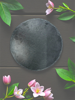 Set Schieferplatte & Glasglocke mini